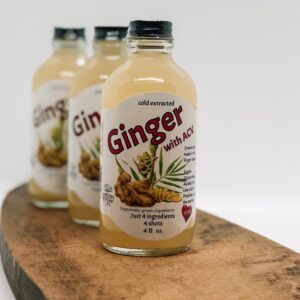finger lakes harvest ginger health shot, organically grown ingredients
