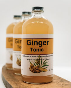 Finger Lakes Harvest Ginger Tonic, locally sourced, vegan, gluten free, non-GMO