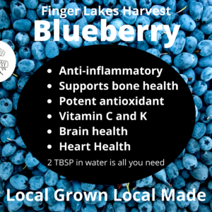 finger lakes harvest health benefits of blueberry, locally sourced in the finger lakes, NY