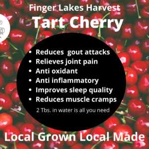 finger lakes harvest health benefits of tart cherry, locally sourced in the finger lakes, NY